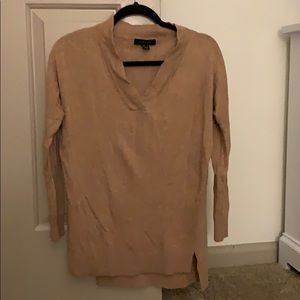 Camel v-neck sweater